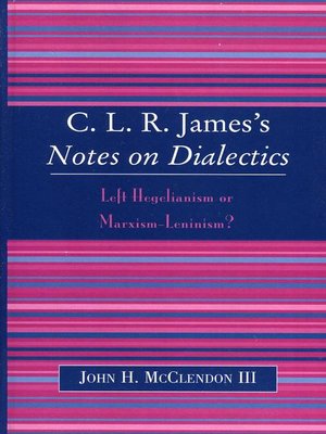 cover image of CLR James's Notes on Dialectics